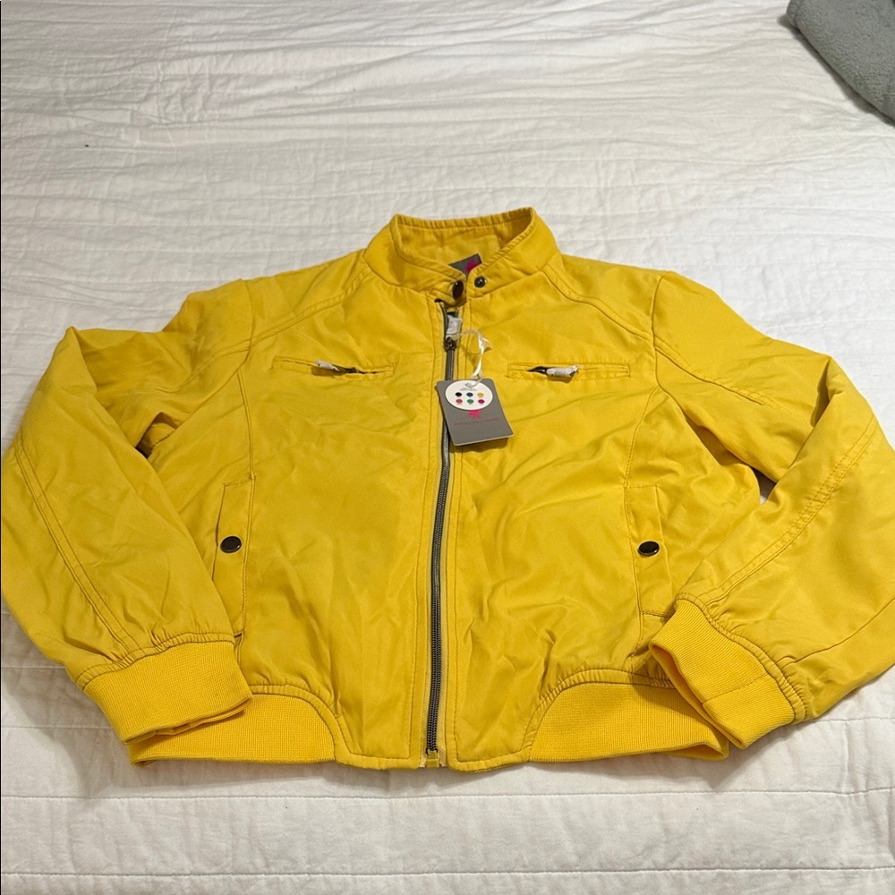 Vibrant Yellow Kids Puffer Jacket